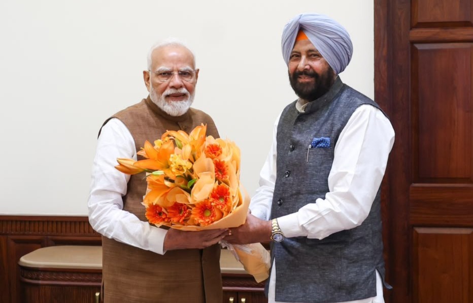 Punjab BJP President Kewal Dhillon meets PM Modi